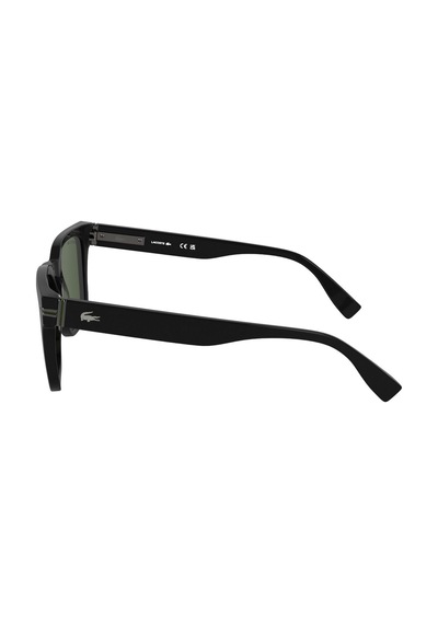 Lacoste L 6065s 001 54 Unisex Kare Siyah Kemik Güneş Gözlüğü Siyah