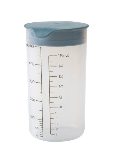 Ikea Standardmått Kapaklı Ölçü Ve Karıştırma Kabı 500 Ml 15 Cm Şeffaf - Lacivert 1 Parça