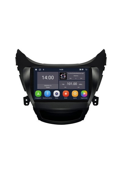 Hyundai Elantra Android Multimedya Sistemi 2014-2016 Uyumlu 8+256 Gb Yazılımsal 9"