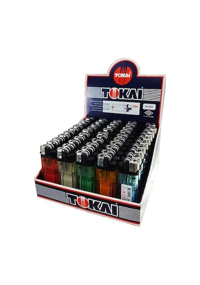 Tokai F4r Taşlı Çakmak 50 Adet Ekru