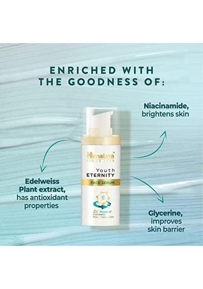 Himalaya Since 1930 Youth Eternity Yaşlanma Karşıtı Cilt Serumu 30 Ml, Nemlendirici, Dolgunlaştıcı, Spf 15, Yağsız