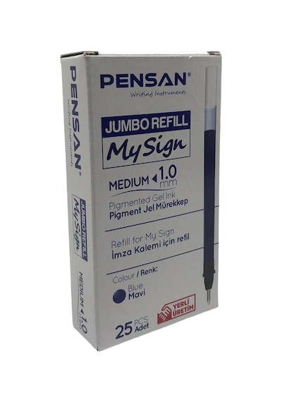 Pensan My Sing Jel Refil Mavi 1.0 MM 25'li