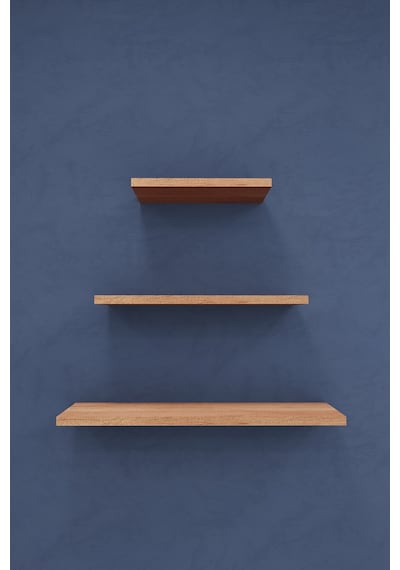 Asra Trend Modern Duvar Rafı DRF-02 %100 MDF 3'lü Dekoratif Organizer Kitaplık Petra