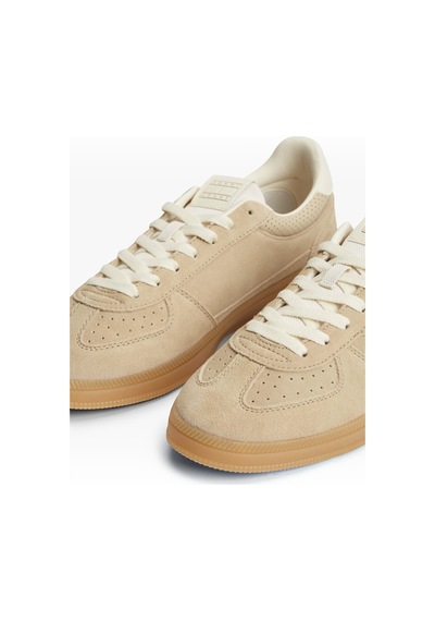 Tommy Hilfiger The Greenwhch Edge Suede Erkek Bej Sneakers - Em0em01732