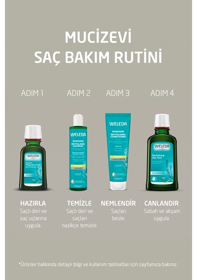Weleda Biberiye Özlü Organik Canlandırıcı Saç Bakım Şampuanı 250ml