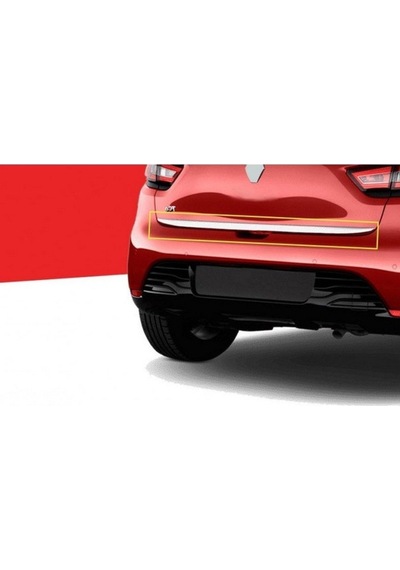 Renault Clio -4 2012-2019 Krom Bagaj Alt Çıtası Paslanmaz Çelik