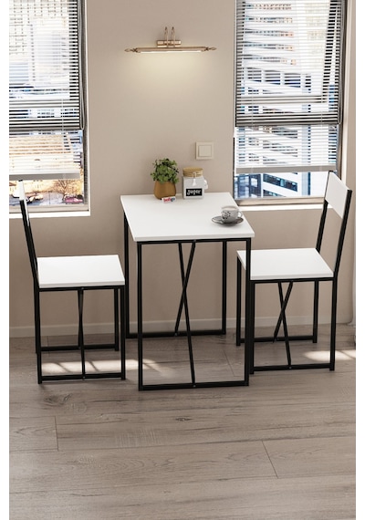 Bofigo 2li Mutfak Seti Mutfak Masa Ve Sandalye Seti Balkon Masası Cafe Seti Maysa Beyaz Bofigo 2li Mutfak Seti Mutfak Masa Ve Sandalye Seti Balkon Masası Cafe Seti Maysa Beyaz