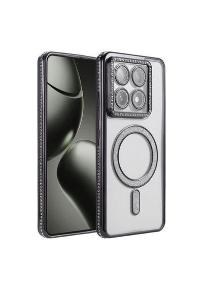 Xiaomi Mi 14t Pro Joke Simli Magneticsafe Kılıf - Siyah 0.2M-Çok Renkli