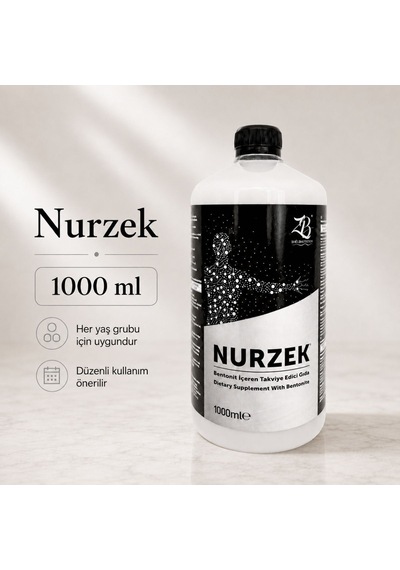ZB SAĞLIKLI YAŞAM Nurzek Bentonit Kili İçeren Takviye Edici Gıda 1 L