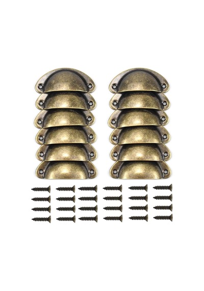 Xspring Vintage Dolap Kulpu, 12 Adet Dayanıklı Ve Sağlam Dolaplar Ve Çekmeceler İçin Bronz Vintaj Mobilya Kapı Çekmece Kolu, Raflar Ve Gardırop İçin Vida İle Birlikte Açık Kahverengi Xspring Vintage Dolap Kulpu, 12 Adet Dayanıklı Ve Sağlam Dolaplar Ve Çekmeceler İçin Bronz Vintaj Mobilya Kapı Çekmece Kolu, Raflar Ve Gardırop İçin Vida İle Birlikte Açık Kahverengi