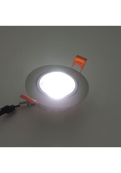 Saten Krom Sıva Altı Spot Cob Led Armatür 5W Trafolu Beyaz