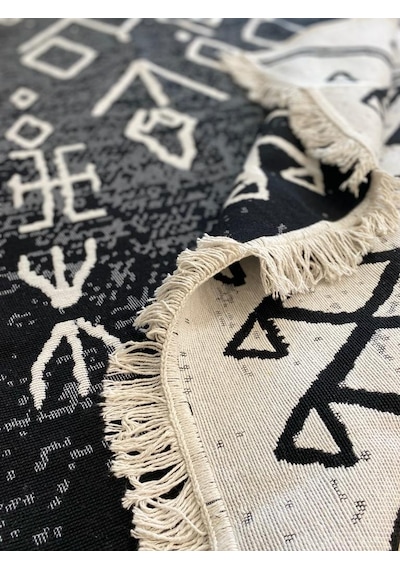 Kilim Çift Taraflı Pamuk Dokuma İskandinav Kilim