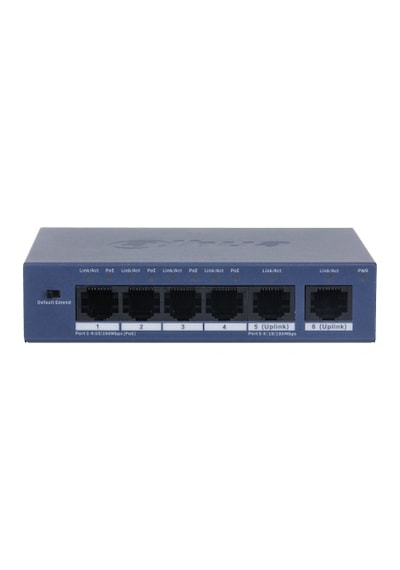 Dahua S3006-4et-60 4fex2xge 60w Yönetilemez Poe Swıtch