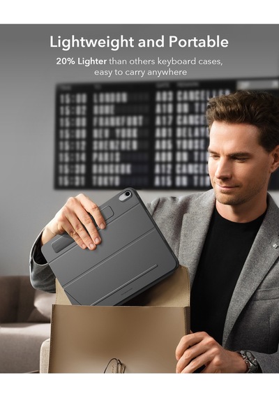 Apple iPad Uyumlu  Air 11 2024-2025 Shift Manyetik Klavyeli Tablet Kılıfı Klavyeli Kılıf