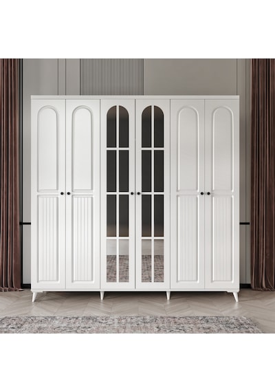 Roma 6 Kapaklı Komple Mdf Yatak Odası Takımı