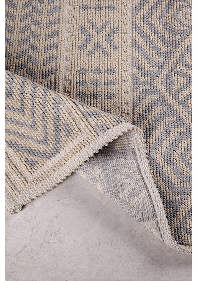 Ankara Doğal Pamuklu 2'li Banyo Paspas Seti 60x100+50x60 Cm Gri Gri