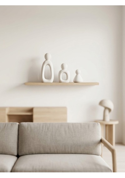 Kaveld Aura Family Minimalist Dekoratif Heykel 3'lü Set El Yapımı Modern Biblo Mermer Tozu & Çimento Kompozit Premium Salon Ve Ofis Dekoru Beyaz Kaveld Aura Family Minimalist Dekoratif Heykel 3'lü Set El Yapımı Modern Biblo Mermer Tozu & Çimento Kompozit Premium Salon Ve Ofis Dekoru Beyaz