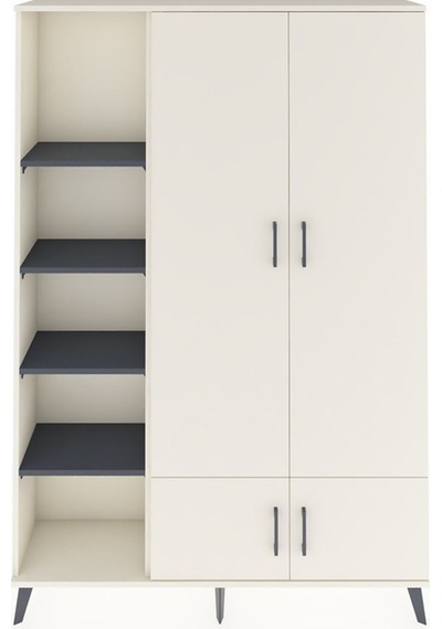 Arges Dolap 6 Raflı 4 Kapaklı Tek Askılı 132x30x195 Aytaşı-aytaşı/antrasit Aytası/antrasıt Arges Dolap 6 Raflı 4 Kapaklı Tek Askılı 132x30x195 Aytaşı-aytaşı/antrasit Aytası/antrasıt