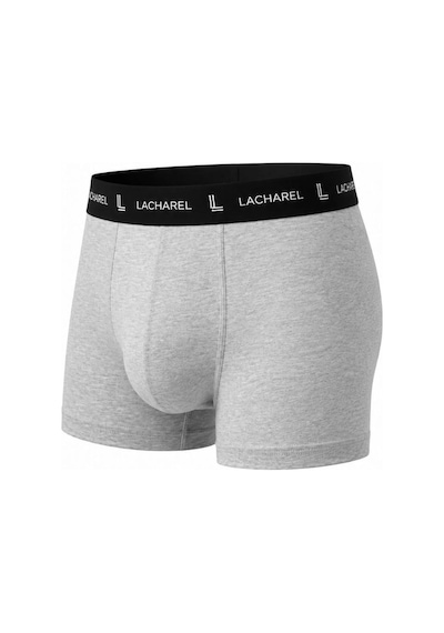 Novalisse Erkek Likralı Pamuklu Nefes Alan Penye Boxer 3'lü Paket - Siyah - Gri - Lacivert Çoklu Renk