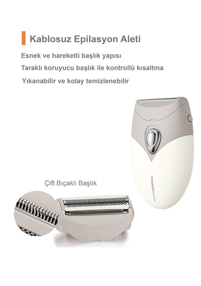 Touchbeauty Tb1459 Kablosuz, Epilasyon Aleti