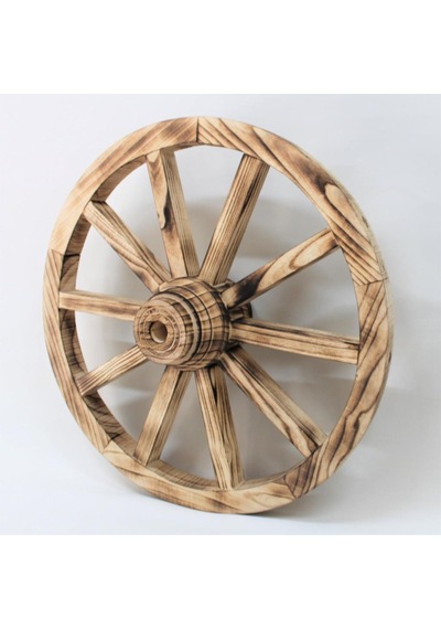Otantik Çarşı Ahşap At Arabası Tekeri 60 cm.