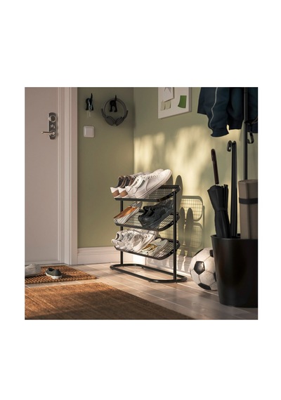 Ikea Älganäs Ayakkabılık, Siyah, 76x24x59 Cm
