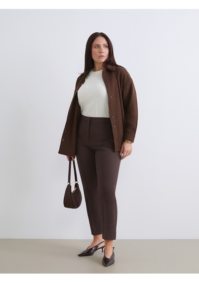 Lcwaıkıkı Classic Kahverengi Dar Fit Kadın Pantolon