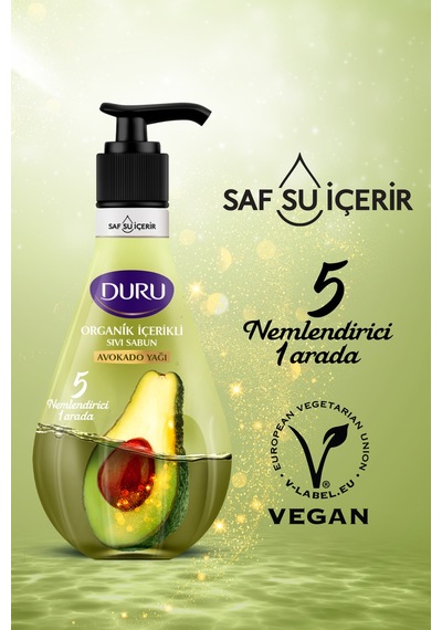 Organik Içerikli Avokado Sıvı Sabun 3x500ml