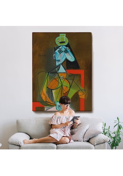 Miyrem^ Canvas Serie Pablo Picasso - Dora Maar'ın En Güzel Asil Tablosu-7297