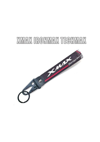 Xmax Techmax Ironmax Anahtarlık Tekstil Karabinalı Xmax Logo Baskılı