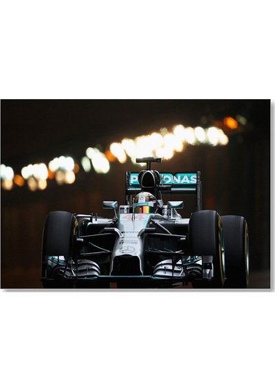 Cakasepetim Lewis Hamilton Formula 1 2019 Yarışı Görseli Ahşap Mdf Tablo
