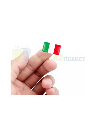 Alfa Romeo Fiat Italya Bayrağı Direksiyon Jant Vites Torpido Damla Etiket Silikon Oto Sticker