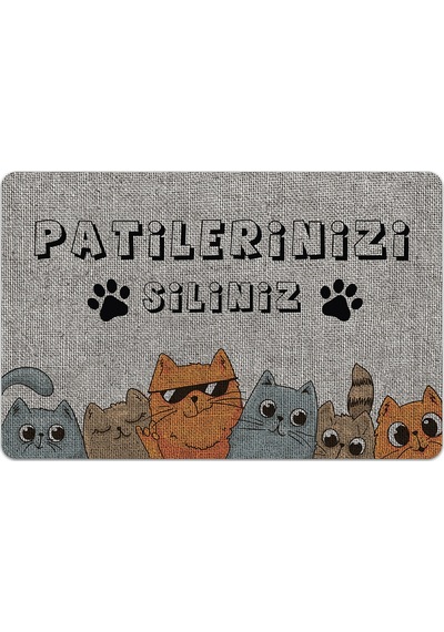 Evaşk Kapı Önü Paspası Vinil Kaymaz Tabanlı 45 X 70 Evaşkdm11075