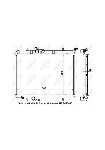 Citroen C4 Motor Radyatoru 1.6 2005-2011 Nrf 56095