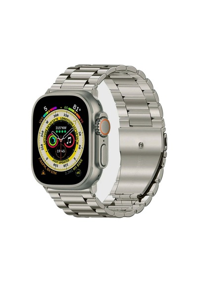 Apple Uyumlu Watch  Ultra 49mm Zore Krd-93 Metal Kordon