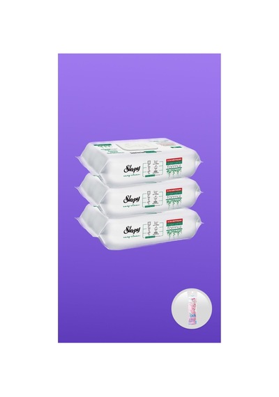 Easy Clean Beyaz Sabun Katkılı 3x100 300 Yaprak Ipek Makyaj Pamugu Hediyeli