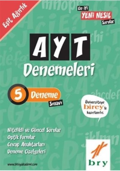 Birey Ayt Eşit Ağırlık 5 Deneme