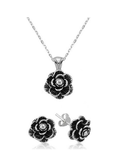 Gümüş Çiçek Kadın Set (261598999)
