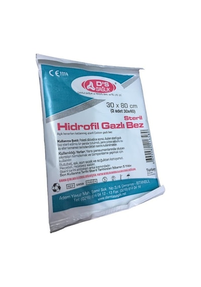 DS Damla Sağlık Hidrofil Gazlı Bez 30 x 80 CM