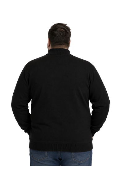 Battalmoda Erkek Büyük Beden Siyah Basic Cepli Triko Hırka 3xl-4xl-5xl-6xl Battalmoda Erkek Büyük Beden Siyah Basic Cepli Triko Hırka 3xl-4xl-5xl-6xl