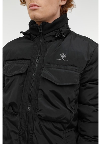 Lumberjack M-Adalwolf Coat 2Pr Siyah Erkek Kısa Kaban Siyah