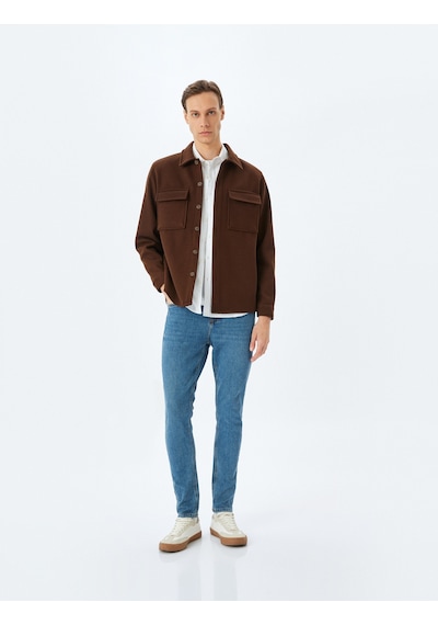 Koton Super Skinny Fit Kot Pantolon - Justin Jean Orta İndigo 5wam40007nd İndigo