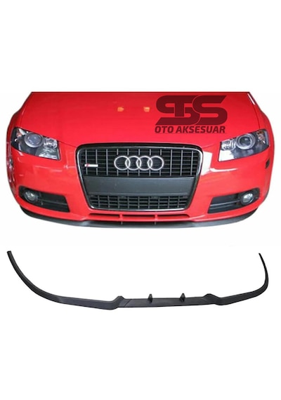 Audi Tt 8j Cupra R Uyumlu Ön Lip Mat Siyah Ön Tampon Lip