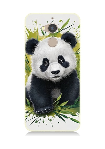 General Mobile Discovery Gm8 Uyumlu Sevimli Panda Desenli Silikon Kılıf