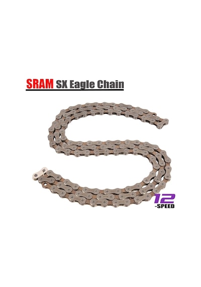 Sram Sx Eagle 12 Vites 116 Bakla Kutusuz Zincir Siyah