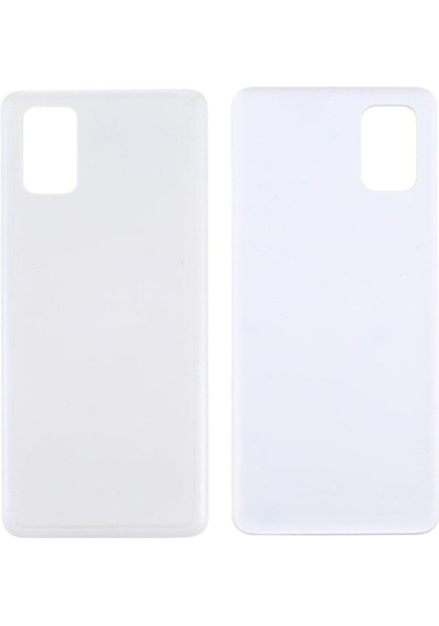 Samsung Uyumlu Galaxy M51 Logolu Arka Pil Kapağı, Lens Hariç