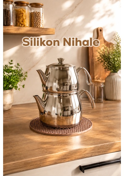 Porsima 31012 Silikon Yuvarlak Nihale 20cm Kapicino Açık Kahverengi
