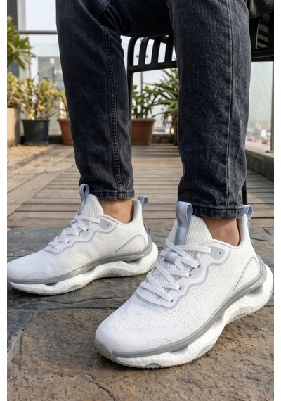 In Step Stealth-knit Runner Beyaz-gri Erkek Spor Ayakkabı Beyaz Gri