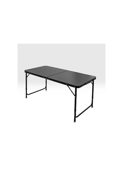 Katlanabilir Kamp Masası Seti - 4/6 Kişilik - 4 Tabureli - Elevate Plus - Siyah Karışık/Çok Renkli