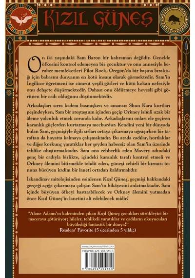 Kızıl Güneş Orkney Efsaneleri 1. Kitap / Alane Adams